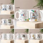 Kit Digital Pai em Linhas Artes Caneca Camiseta Dia dos Pais