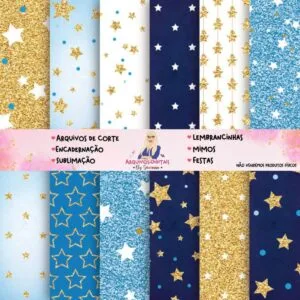 Kit Digital Papéis Navy And Gold 4 Kit Digital Papéis Navy And Gold