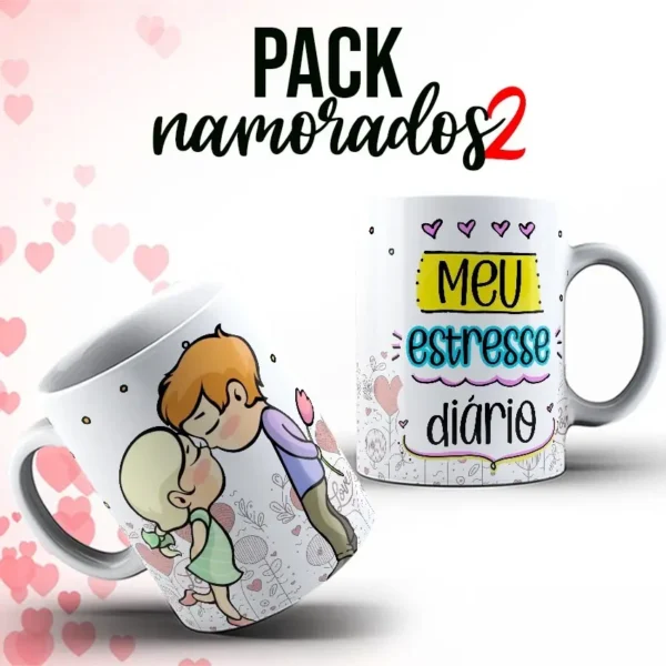 Kit Digital para Canecas - Dia dos Namorados 2023