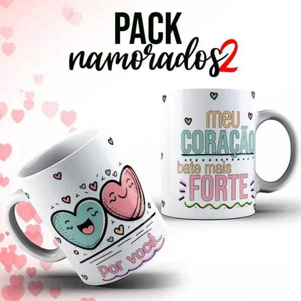 Kit Digital para Canecas - Dia dos Namorados 2023