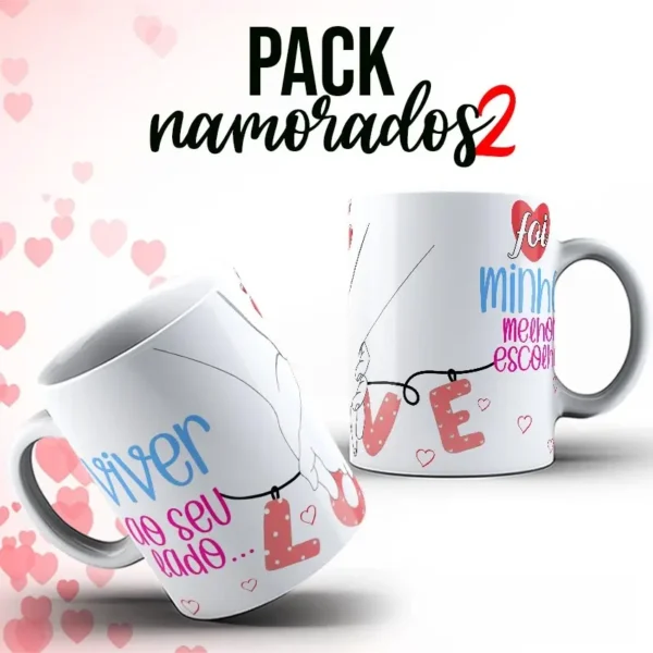 Kit Digital para Canecas - Dia dos Namorados 2023