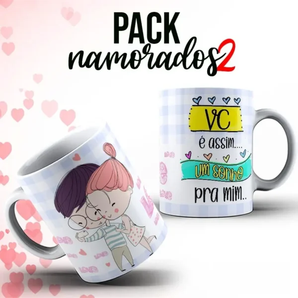 Kit Digital para Canecas - Dia dos Namorados 2023