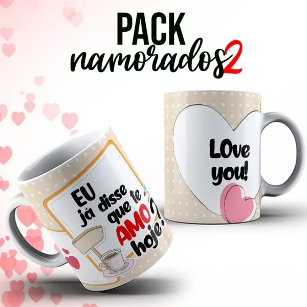 Kit Digital para Canecas - Dia dos Namorados 2023