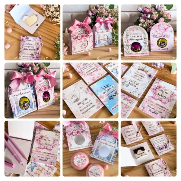 Kit Digital Para Dia das Mães com Mimos em PNG