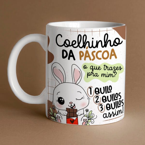 Kit Digital Páscoa Estampas Para Caneca Frases PNG