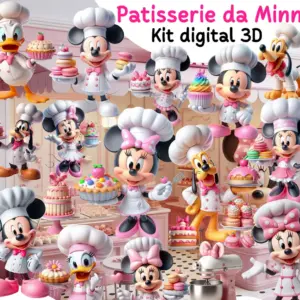 Kit Digital Patisserie Da Minnie Png Para Scrapbooking 2