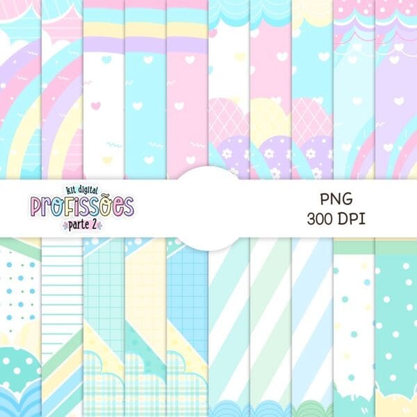 Kit Digital Profissões 2 Agenda Planer Para Personalizados