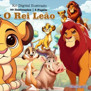 Kit Digital Rei Leao PNG para Sublimacao Personalizada 11 Kit Digital Rei Leao PNG para Sublimacao Personalizada