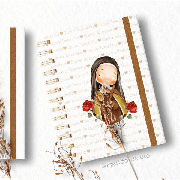 Kit Digital Santa Terezinha Aquarela Papelaria Personalizada