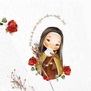Kit Digital Santa Terezinha Aquarela Papelaria Personalizada