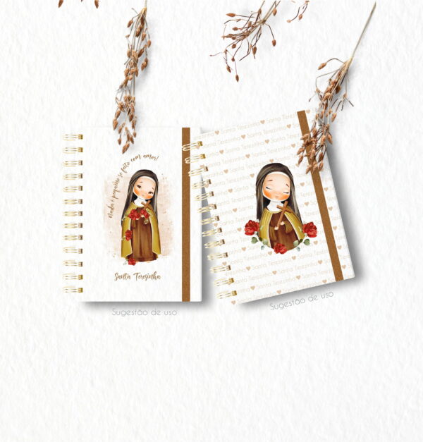 Kit Digital Santa Terezinha Aquarela Papelaria Personalizada