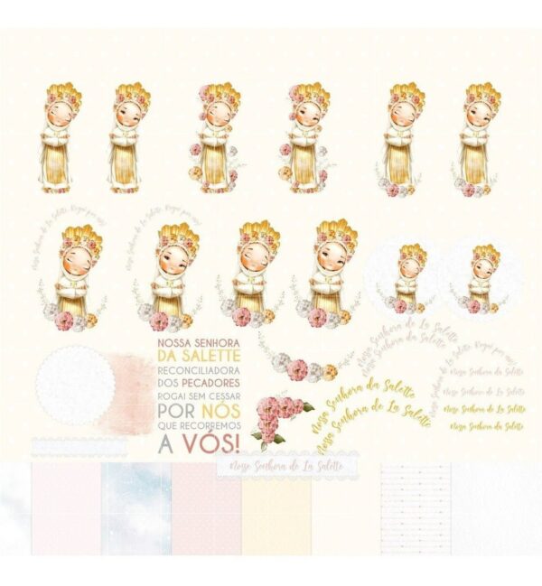 Kit Digital Santinhos Aquarelados Em Png Para Personalizados