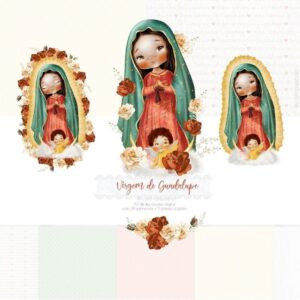 Kit Digital Santinhos Aquarelados Em Png Para Personalizados