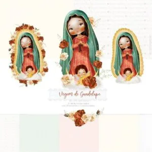 Kit Digital Santinhos Aquarelados Em Png Para Personalizados