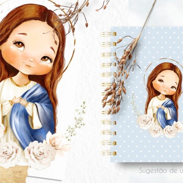 Kit Digital Santinhos Imaculada Conceição Virgem Maria Png