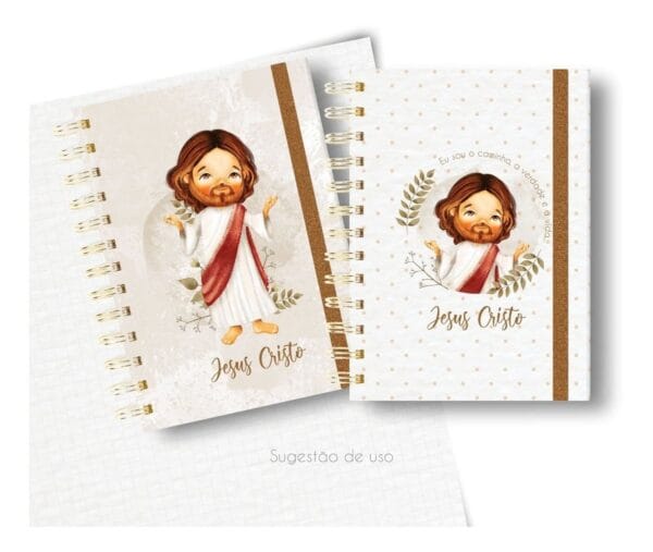 Kit Digital Santinhos Jesus Cristo Ilustrações Personalzados