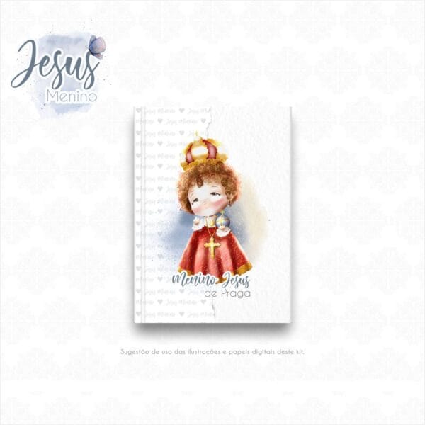 Kit Digital Santinhos Jesus Menino Ilustrações Aquareladas