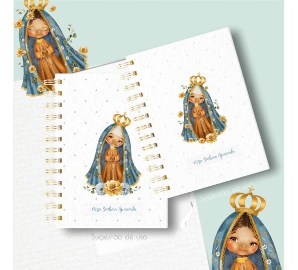 Kit Digital Santinhos Nossa Senhora Aparecida Ilustração Png