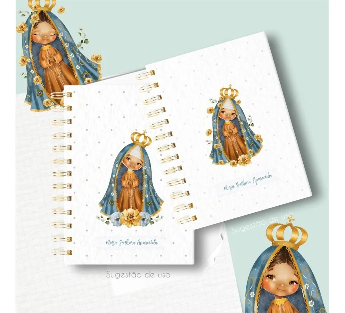 Kit Digital Santinhos Nossa Senhora Aparecida Ilustração Png 2 Kit Digital Santinhos Nossa Senhora Aparecida Ilustração Png