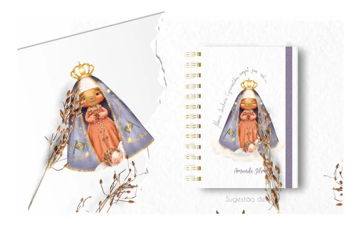 Kit Digital Santinhos Nossa Senhora Da Conceição Aparecida