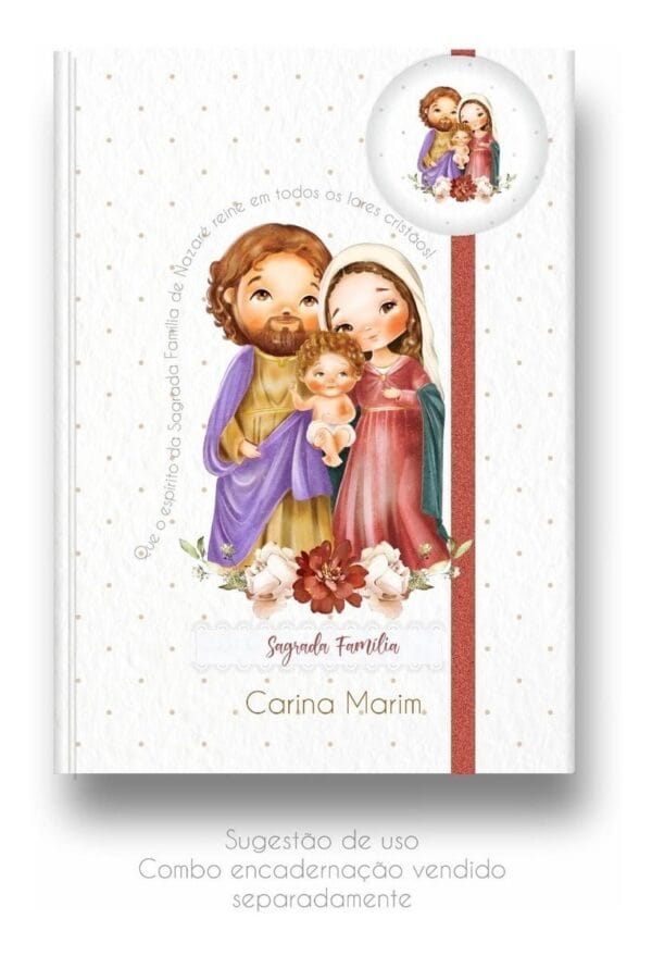 Kit Digital Santinhos Sagrada Família Ilustrações Png Scrap