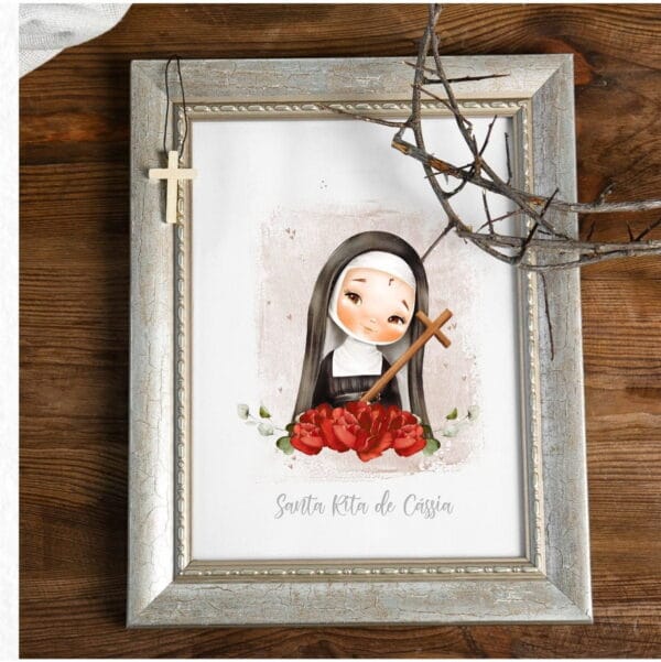 Kit Digital Santinhos Santa Rita De Cássia Santinhos Png