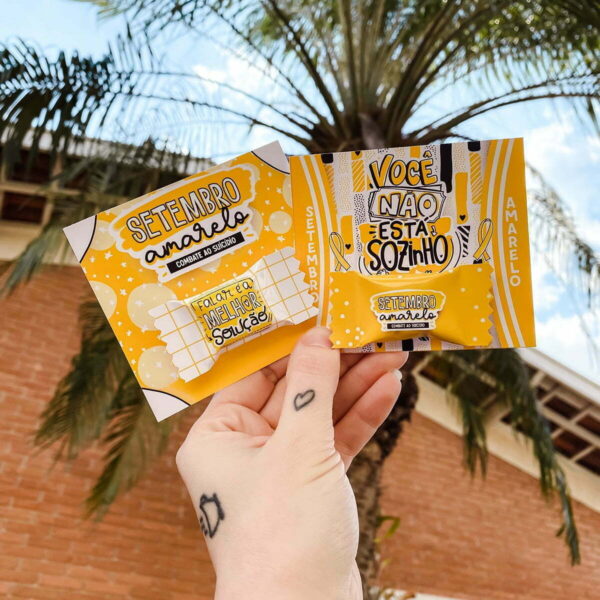 Kit Digital Setembro Amarelo Frases Balinhas Ilustrações