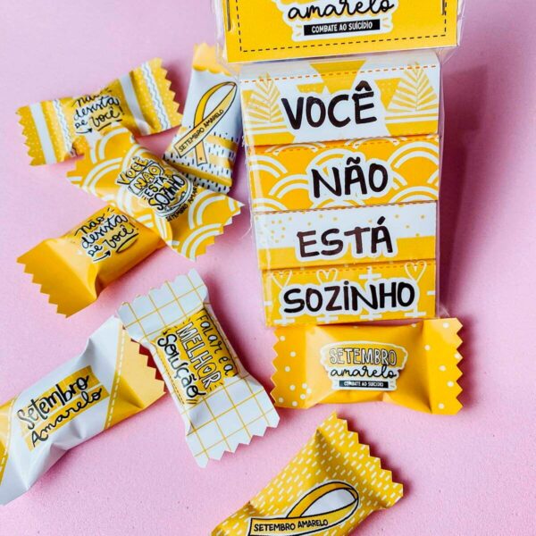 Kit Digital Setembro Amarelo Frases Balinhas Ilustrações