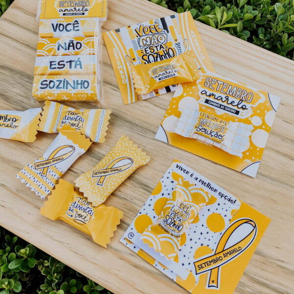 Kit Digital Setembro Amarelo Frases Balinhas Ilustrações