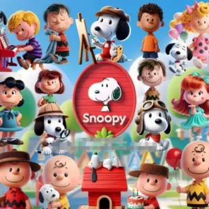 Kit Digital Snoopy PNG para Festas e Eventos