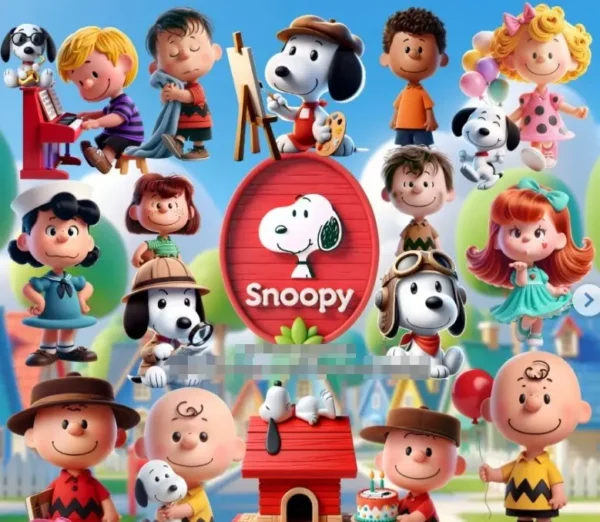 Kit Digital Snoopy PNG para Festas e Eventos
