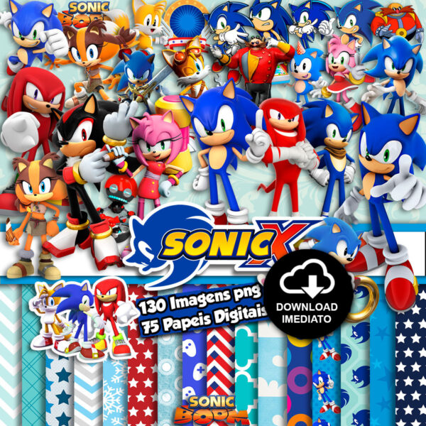 Kit Digital Sonic Png Imagens Ilustrações Figuras Imprmir