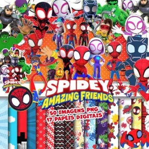 Kit Digital Spidey e Seus Amigos Espetaculares Imagens Png