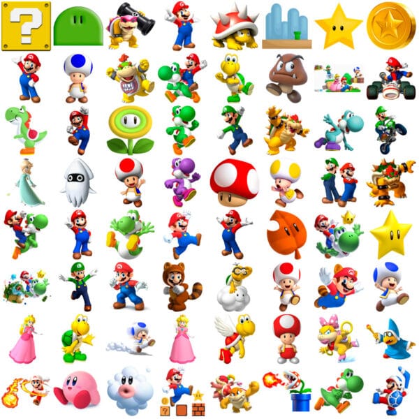 Kit Digital Super Mario Png Imagens Ilustrações P/ Imprimir