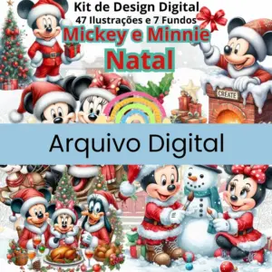 Kit Digital Turma Do Mickey Natal Png Para Personalizacao 2