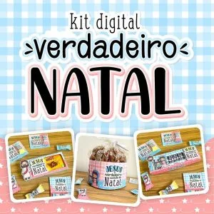 Kit Digital Verdadeiro Natal +100 Elementos Ilustrações Png
