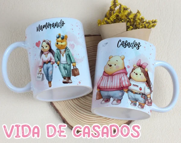 Kit Digital Vida de Casados para Canecas - JPG