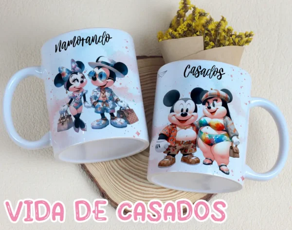 Kit Digital Vida de Casados para Canecas - JPG
