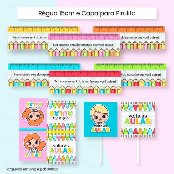 Kit Digital Volta às Aulas +200 Arquivos Para Personalizados
