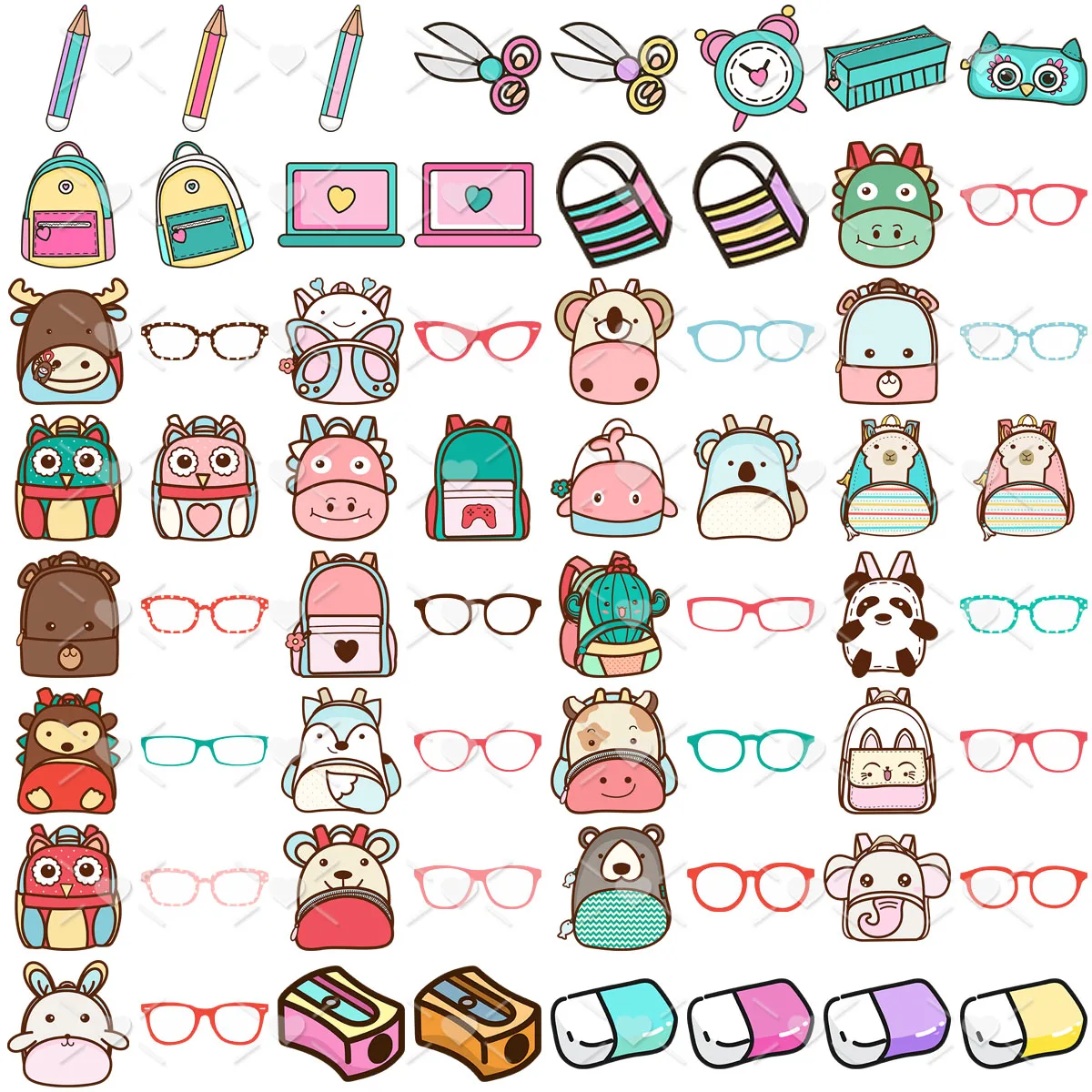 Kit Digital Volta As Aulas Escolar Clipartes Png + Brinde 8 Kit Digital Volta As Aulas Escolar Clipartes Png + Brinde