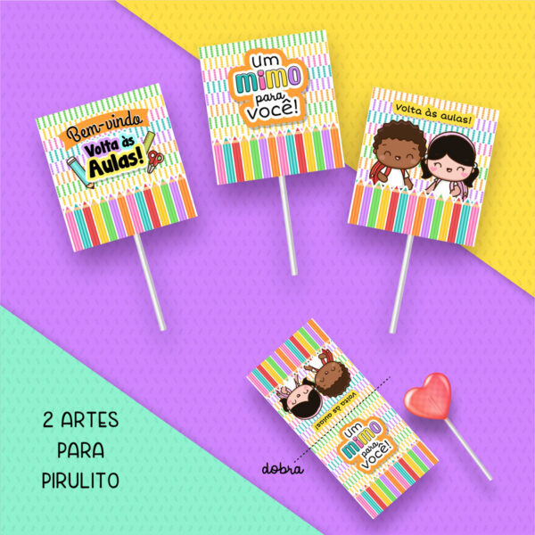 Kit Digital Volta Às Aulas Menino Menina Ilustrações Fofas