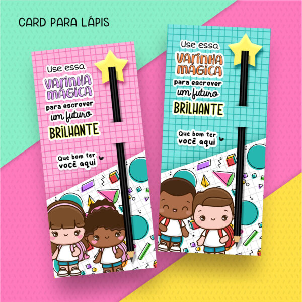 Kit Digital Volta Às Aulas Menino Menina Ilustrações Fofas