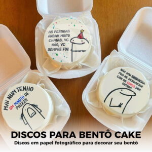 Kit Disco Flork Bentô Cake - Arquivo Digital 8 Kit Disco Flork Bentô Cake - Arquivo Digital