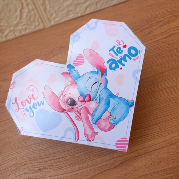 Kit DIY Caixinhas Mimos Dia dos Namorados Stitch PDF