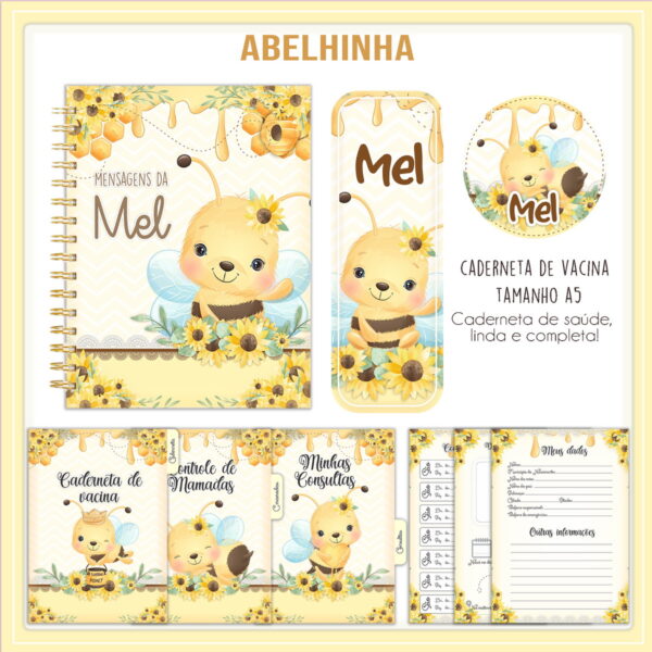 Kit Encadernação Abelhinha