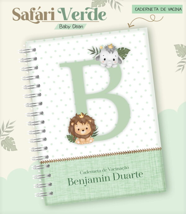 Kit Encadernação Baby Safari Verde Inicial