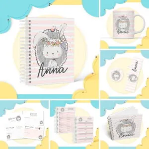 Kit Encadernação Coelhinha 26 Kit Encadernação Coelhinha