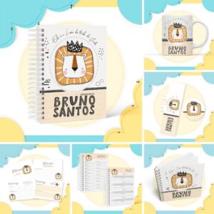 Kit Encadernação Cristão Menino