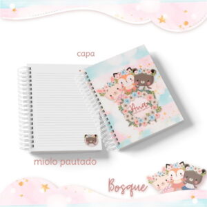 Kit Encadernação e Sublimação Bosque Menina - Arq. Digital