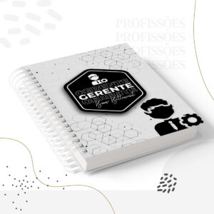Kit Encadernação Gerente Masculino -Arquivo Digital